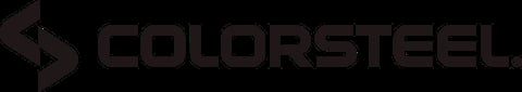 ColorSteel logo featuring a stylized arrow symbol and company name in dark gray