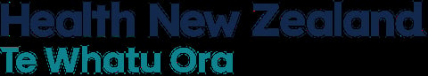 Health New Zealand Te Whatu Ora logo in blue and teal text